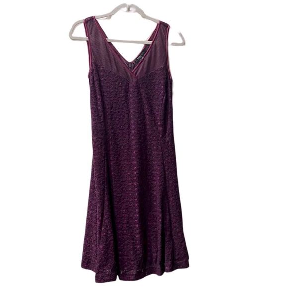Etcetera Dresses Etcetera Elegant Purpletank Mini Flowy Swing Dress